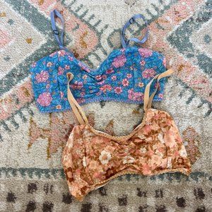 Spell & The Gypsy Floral Bralette Set Size Medium